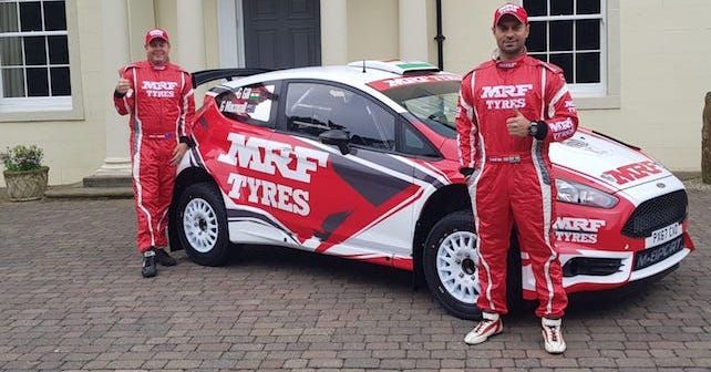 WRC 2018: Gaurav Gill tests newly revealed MRF Tyres M-Sport Ford Fiesta R5 ahead of Rally Italia Sardegna