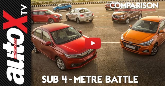 Amaze vs Dzire vs Elite i20 vs Swift vs EcoSport vs Vitara Brezza vs Nexon Comparison Video