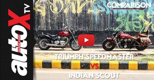 Triumph Bonneville Speedmaster vs Indian Scout Video Comparison