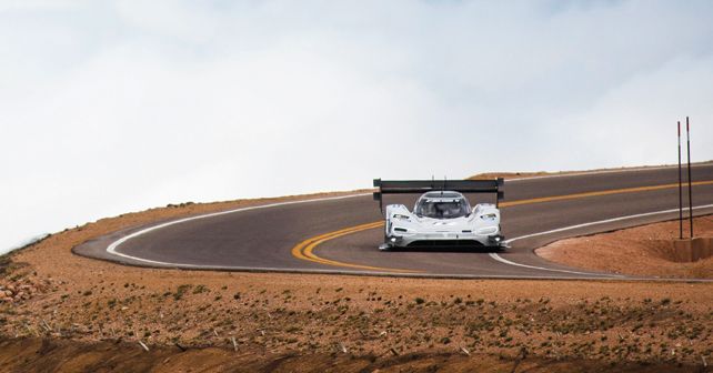 Volkswagen made an electrifying statement at the Pikes Peak Hill Climb
