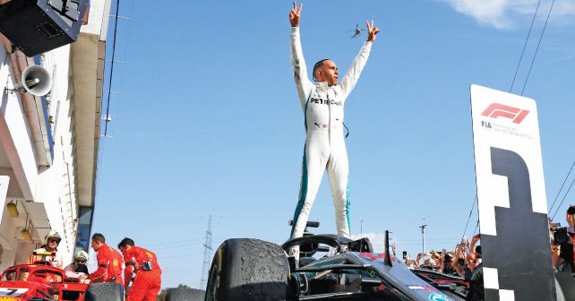 Lewis Hamilton maintains his top spot on the leaderboard at the halfway point of the season