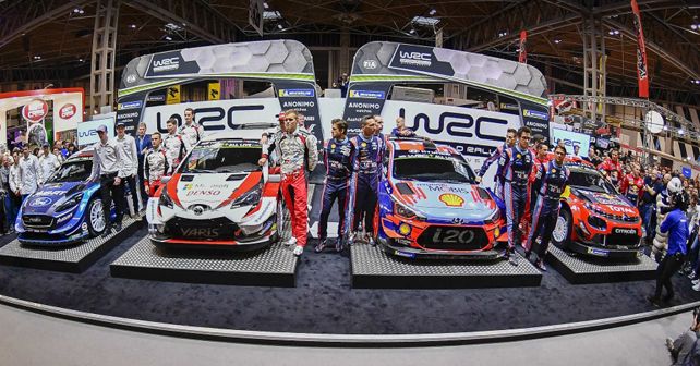 2019 WRC Cars Front