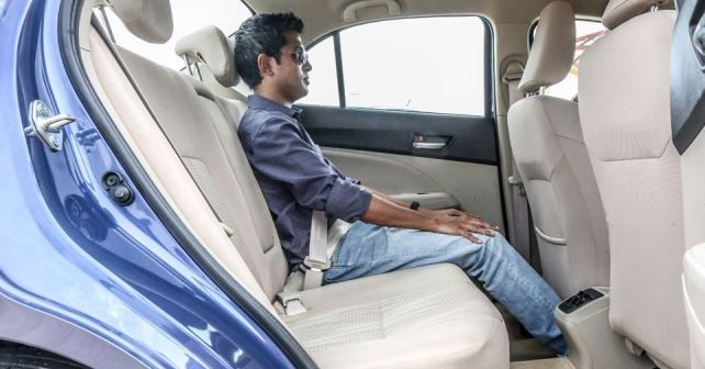 Maruti Suzuki Dzire Rear Seat Space Gal