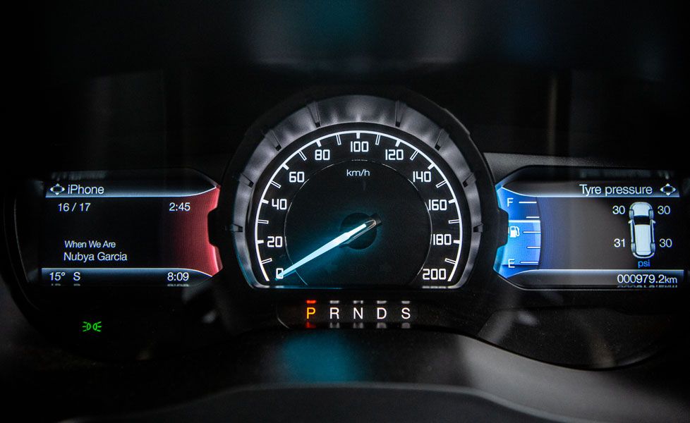 new ford endeavour image instrument cluster