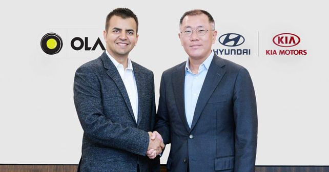 Bhavish Aggarwal (CEO, Ola) and Euisun Chung (Executive Vice Chairman, Hyundai Motor Group)