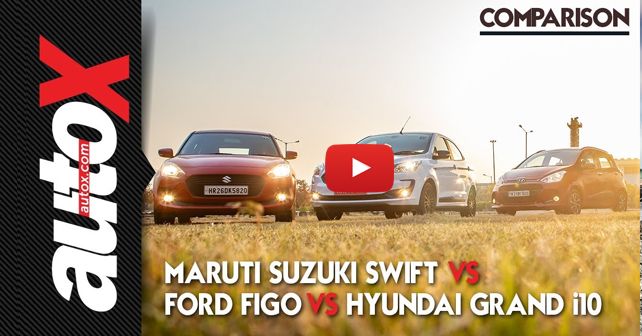 Ford Figo vs Maruti Suzuki Swift vs Hyundai Grand i10 Comparison Video