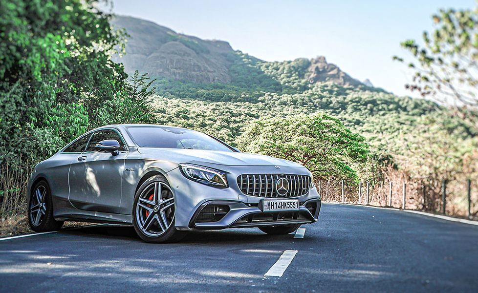 2019 Mercedes AMG S63 Coupe front three quarter