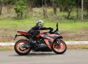 KTM RC 125 Image in action cornering gallery
