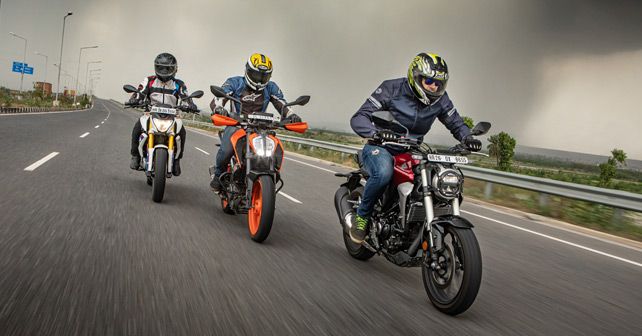 KTM 390 Duke vs Honda CB300R vs BMW G 310 R Style HP  - Photos