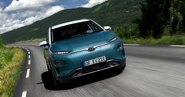 Hyundai Kona Electric Front Profile Motion