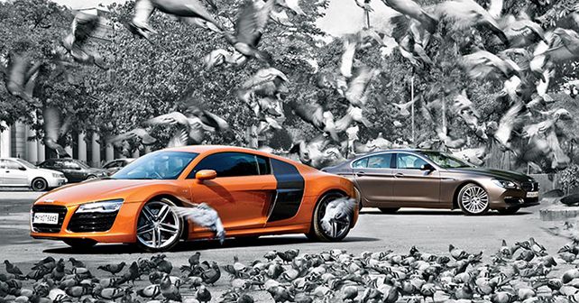 Audi R8 V10 vs BMW Gran Coupe Comparison