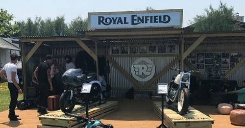 Royal Enfield displays new custom builds in France