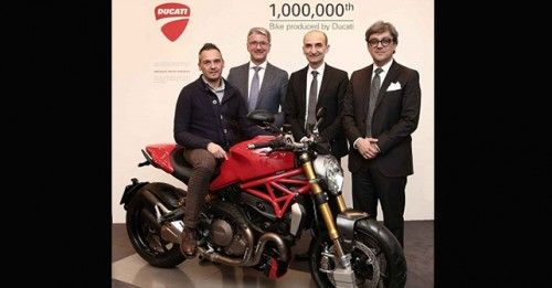 One million Ducati motorcycles produced in Borgo Panigale.