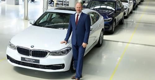 Dr Stallkamp MD BMW Group Plant Chennai With The BMW 6 Series Gran T