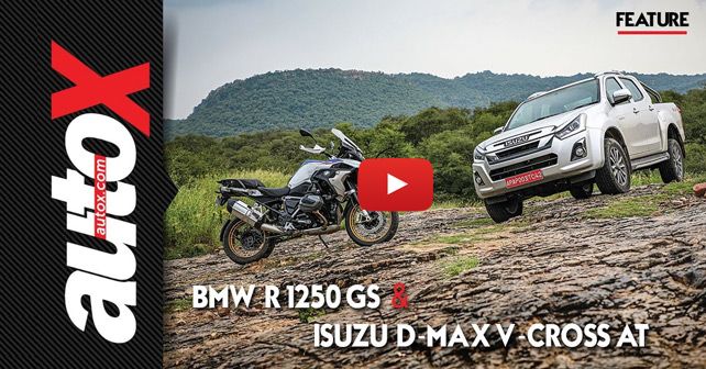 BMW R 1250 GS & Isuzu D-Max V-Cross Automatic Video