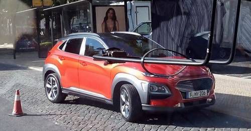 Hyundai Kona SUV Spied