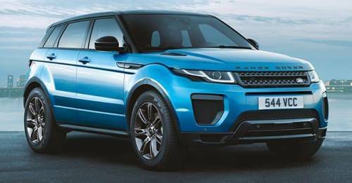 Range Rover Evoque Landmark edition celebrates with a new shade of blue