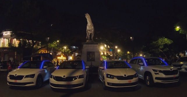 Škoda Auto gives India its first Car Flash Mob