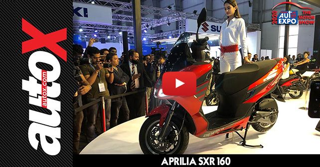 Auto Expo 2020 Aprilia Reveals SXR 160