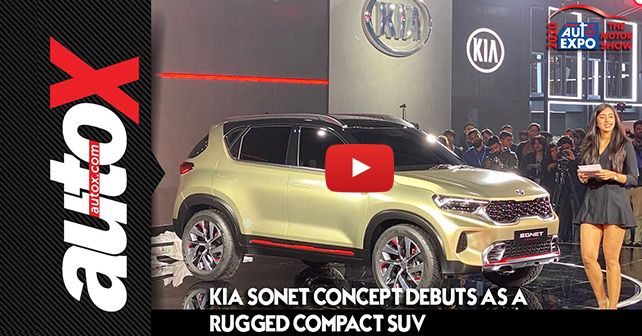 Auto Expo 2020: Kia Sonet Concept Debuts Video