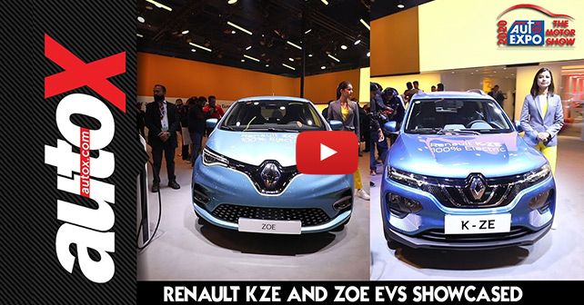 Auto Expo 2020: Renault K-ZE and Zoe EVs showcased Video