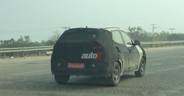 Kia Qyi Compact Suv Spotted Testing Rear