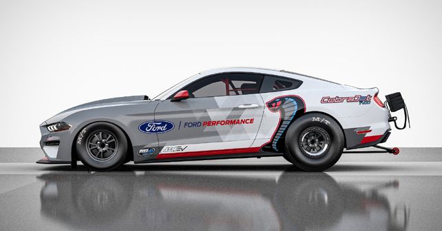 Ford Performance Mustang Cobra Jet 1400 EV Dragster Side Profile