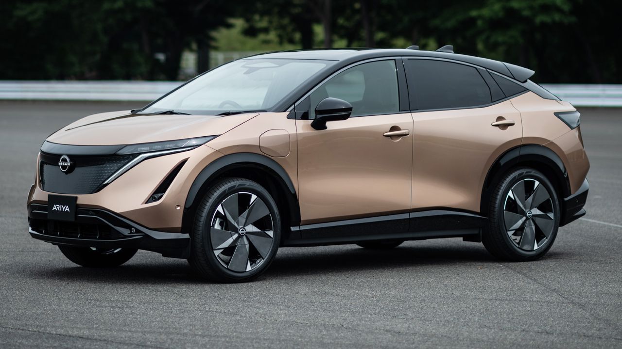 Nissan Ariya EV coupe crossover unveiled in Japan