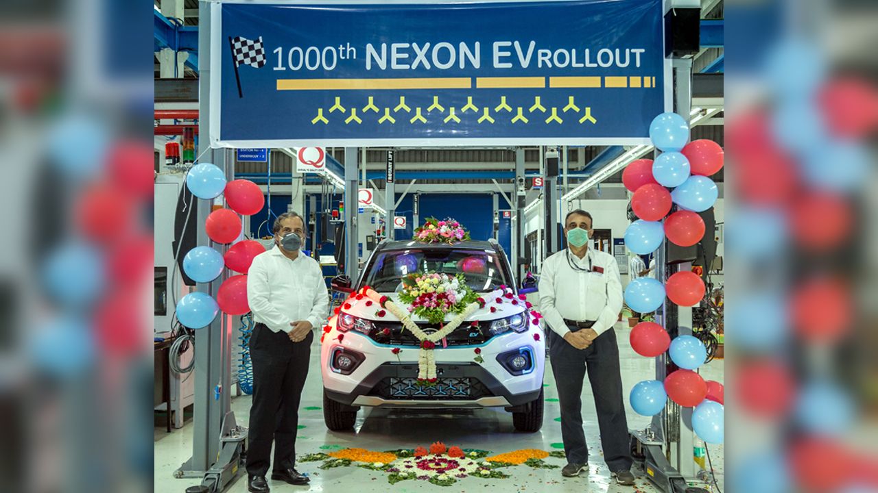 1 000th Tata Nexon EV Rolls Off The Production Line