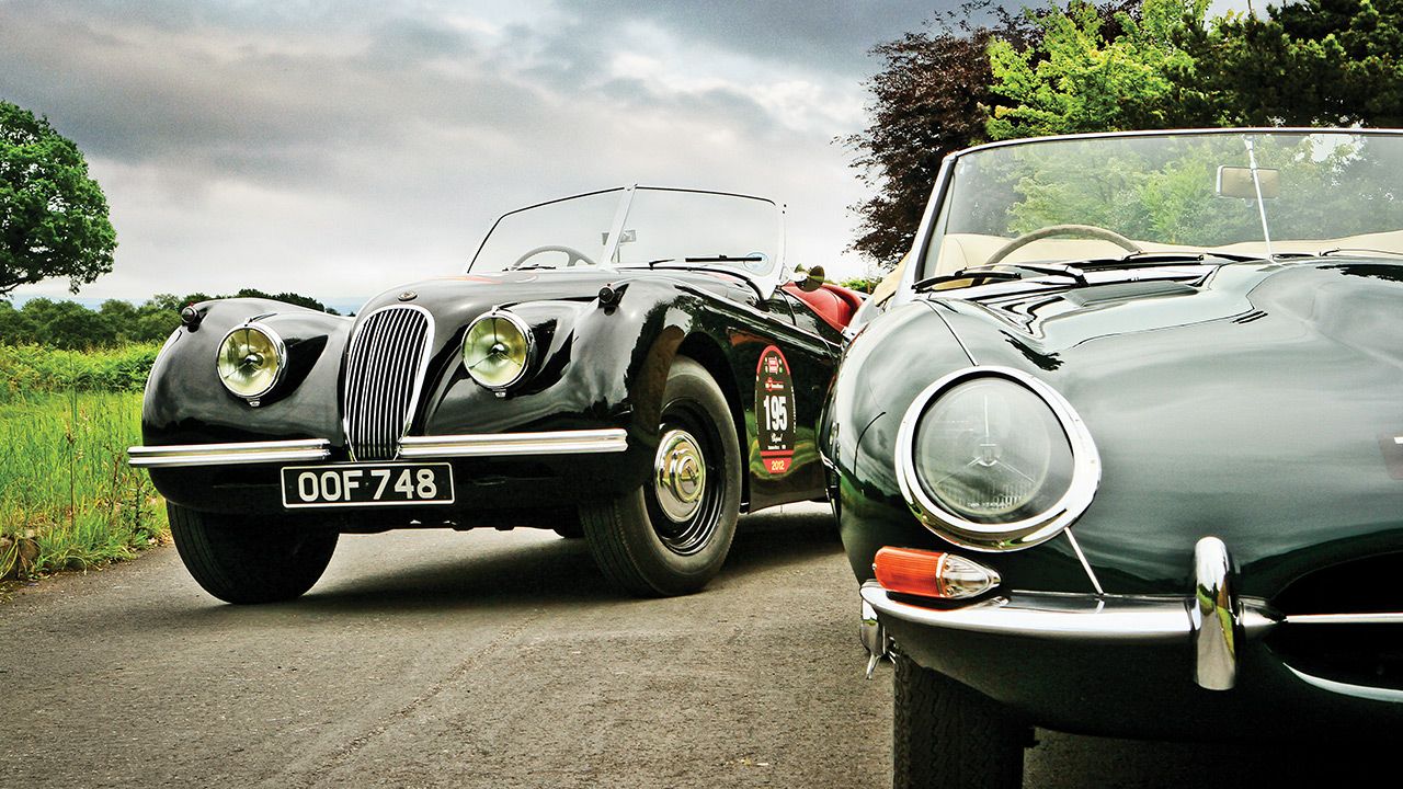 Legends from Jaguar's past driven: C-Type, XK-120 & E-Type