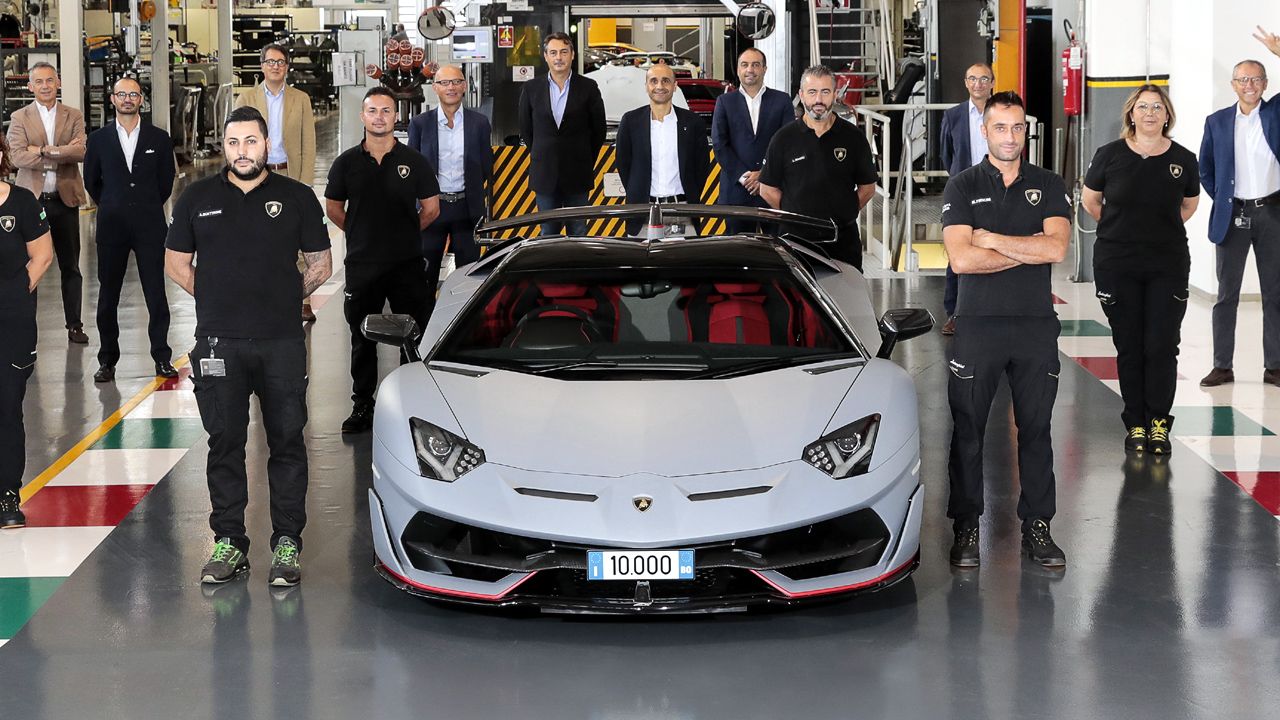 10,000 Lamborghini Aventadors produced in nine years