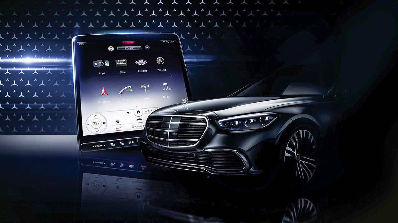 New Mercedes S Class Infotainment Screen