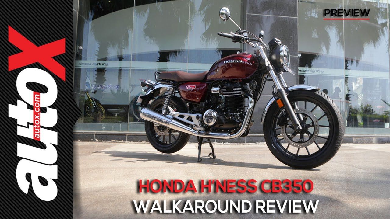 Honda H'ness CB 350 Walkaround Video Review - Details, specs, exhaust sound & more