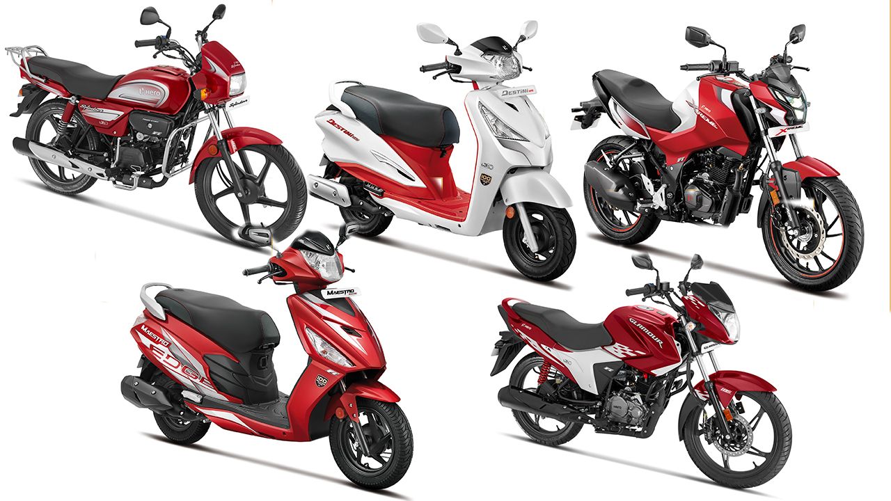 Hero Motocorp Launches 100 Million Edition Of Its Motorcycles And Scooters Autox