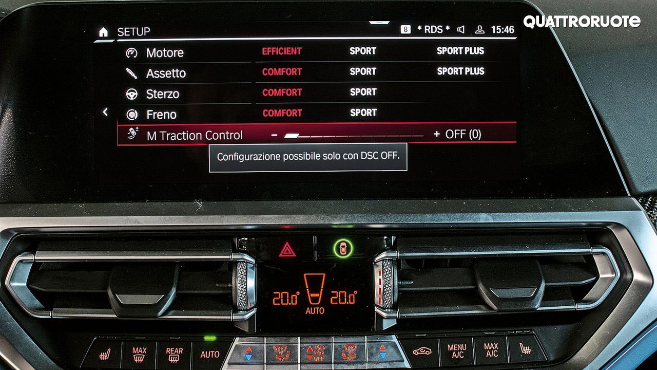2021 BMW M4 Infotainment Screen and AC vents