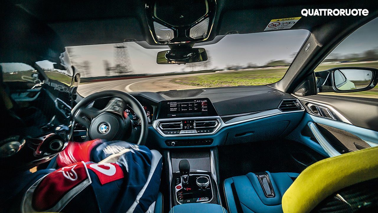 2021 BMW M4 Interior Driving Shot