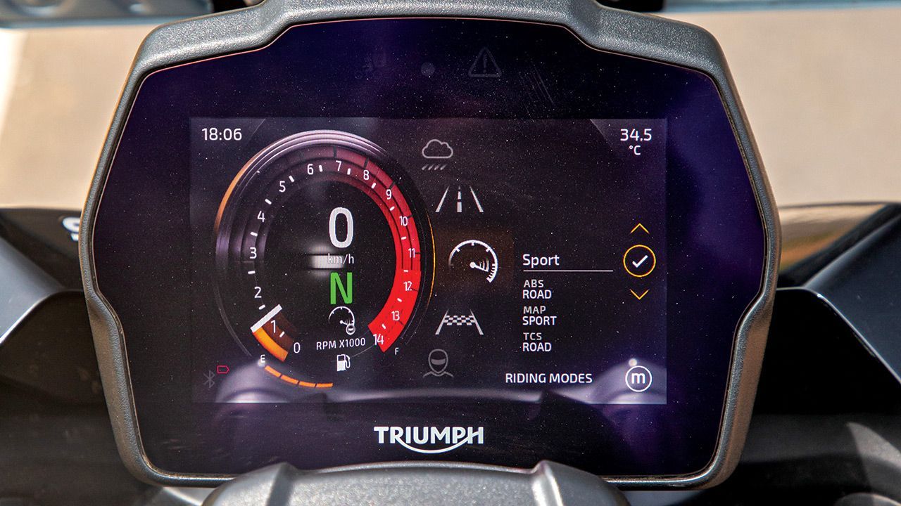 2021 Triumph Speed Triple RS Instrument Cluster1