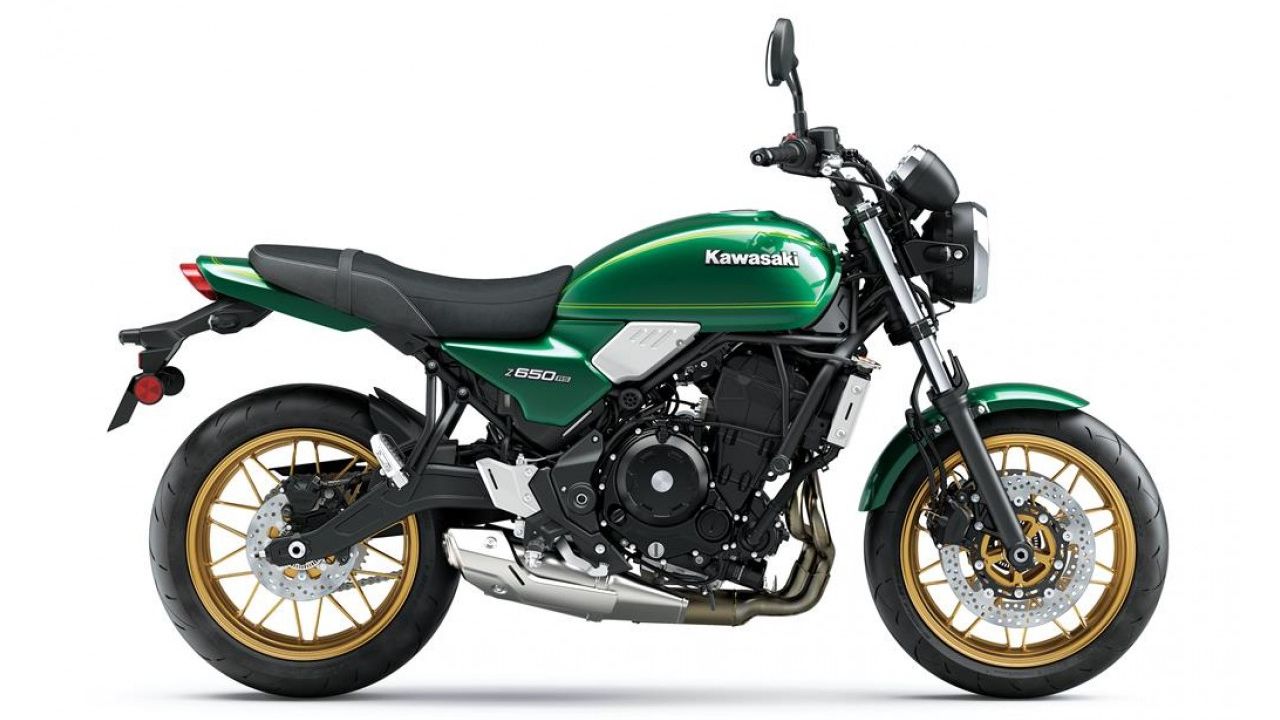 2021 Kawasaki Z650 RS Green Side Profile Static