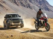 Ducati Multistrada V4 S and Land Rover Defender 90 Spiti Travel Feature Motion 21