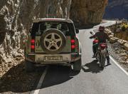 Ducati Multistrada V4 S and Land Rover Defender 90 Spiti Travel Feature Rear Static Shot1