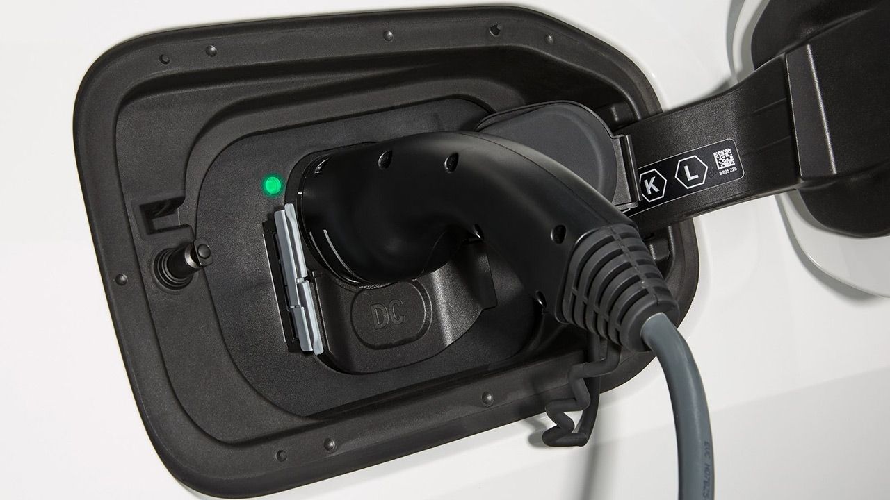 BMW iX charging socket