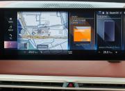 BMW iX touchscreen infotainment system