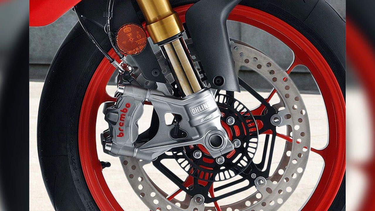 Ducati Hypermotard 950 Front Brake View