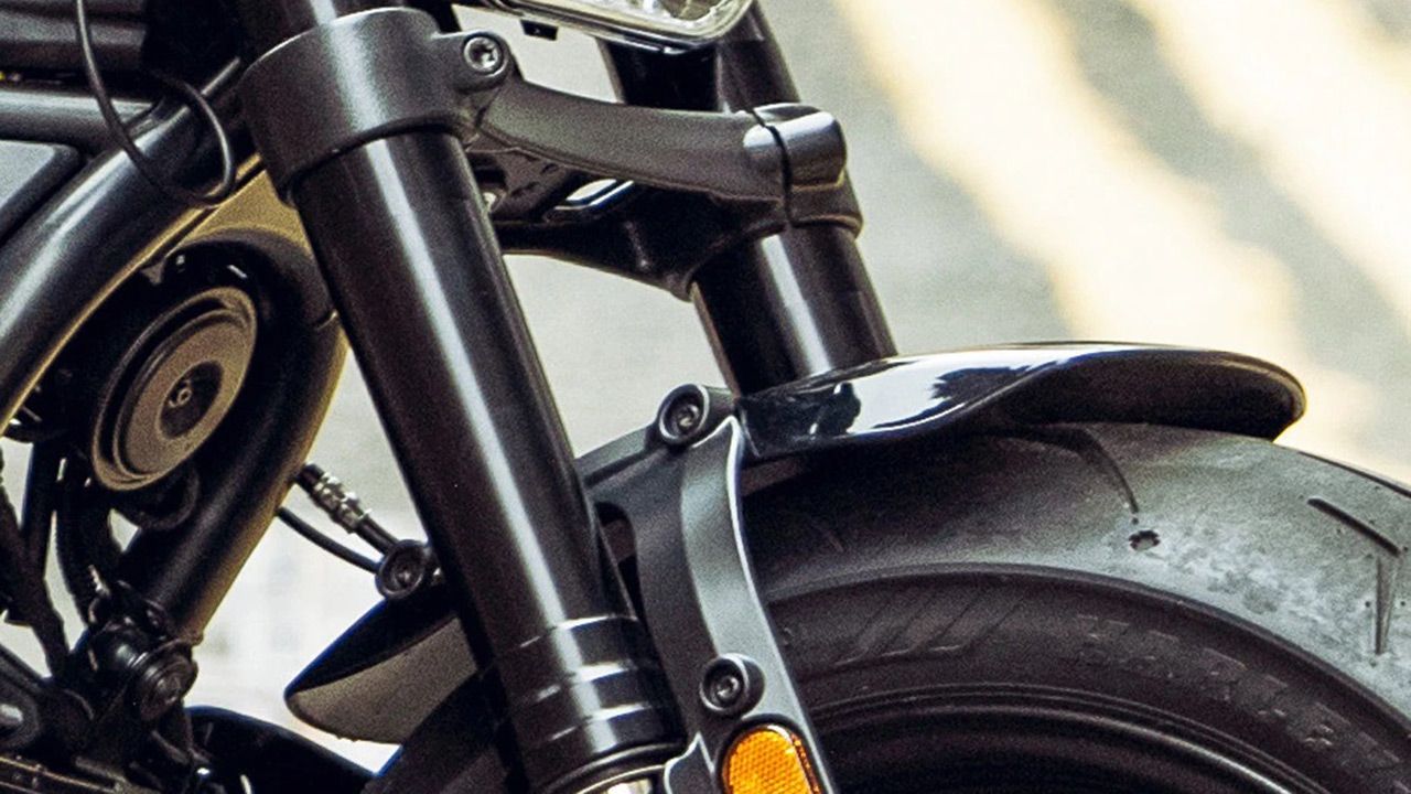 Harley Davidson Sportster S Front Suspension View