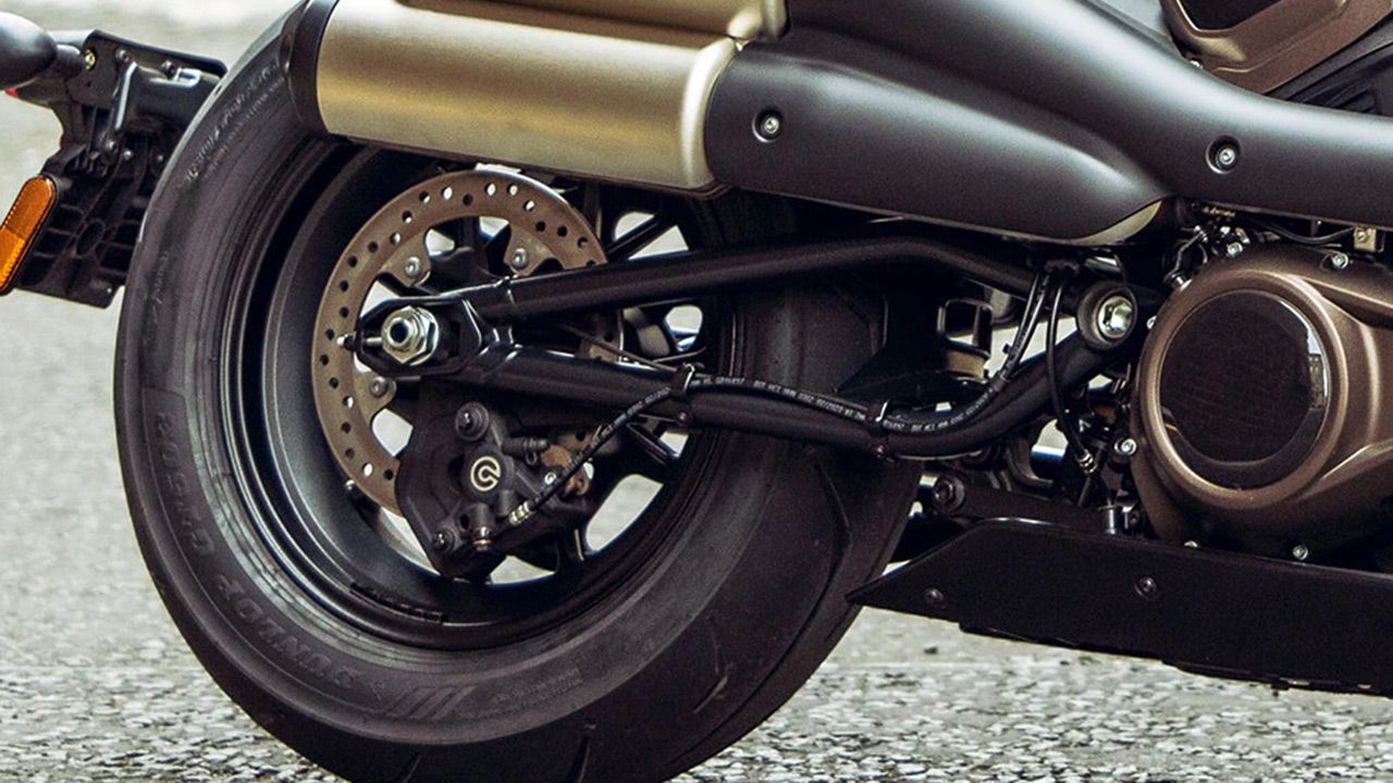 Harley Davidson Sportster S Rear Tyre View