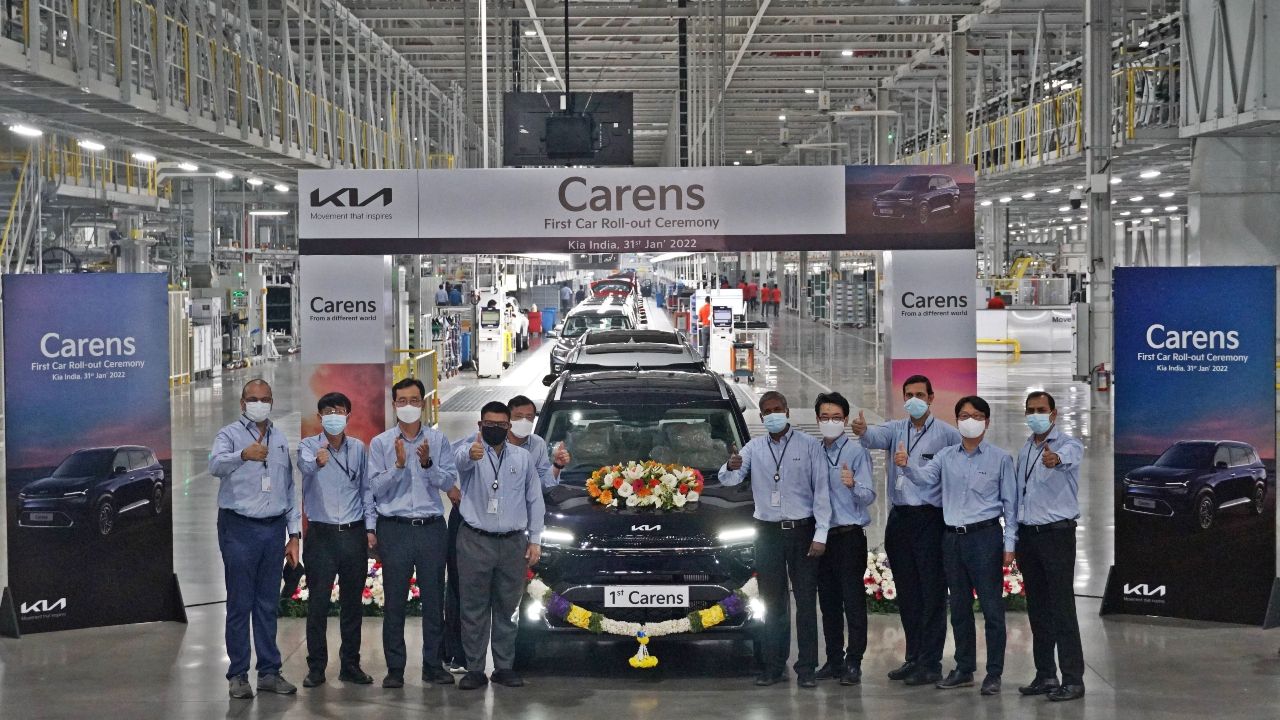 Kia Carens launch soon as mass production begins in the factory