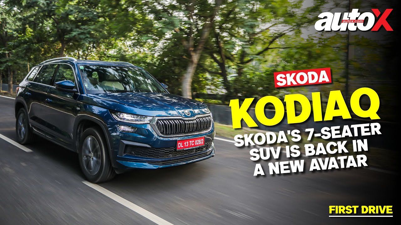 2022 Skoda Kodiaq Review: Skoda's 3-row SUV gets a new heart & added features | First Drive | autoX