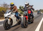 Ducati Monster and SuperSport 950 S Front Quarter Motion