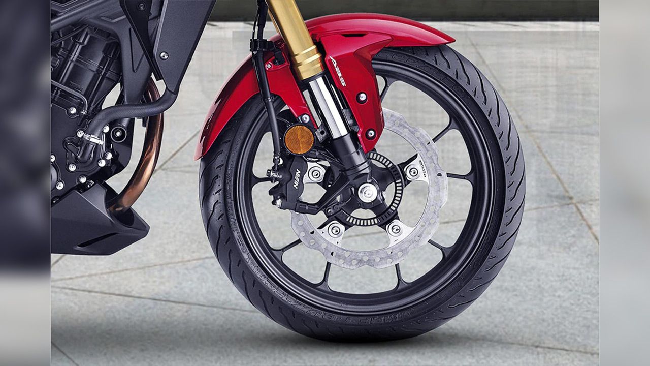 Honda CB300R Front Tyre View