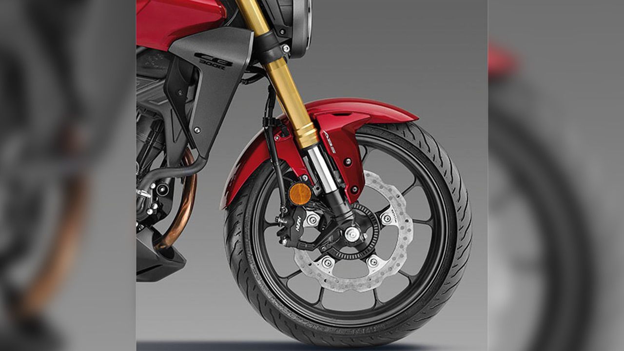 Honda CB300R Upside Down Front Suspension And Hubless Floating Disc